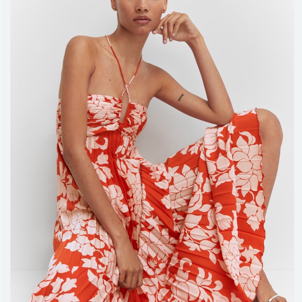 Floral Strapless Maxi Dress
